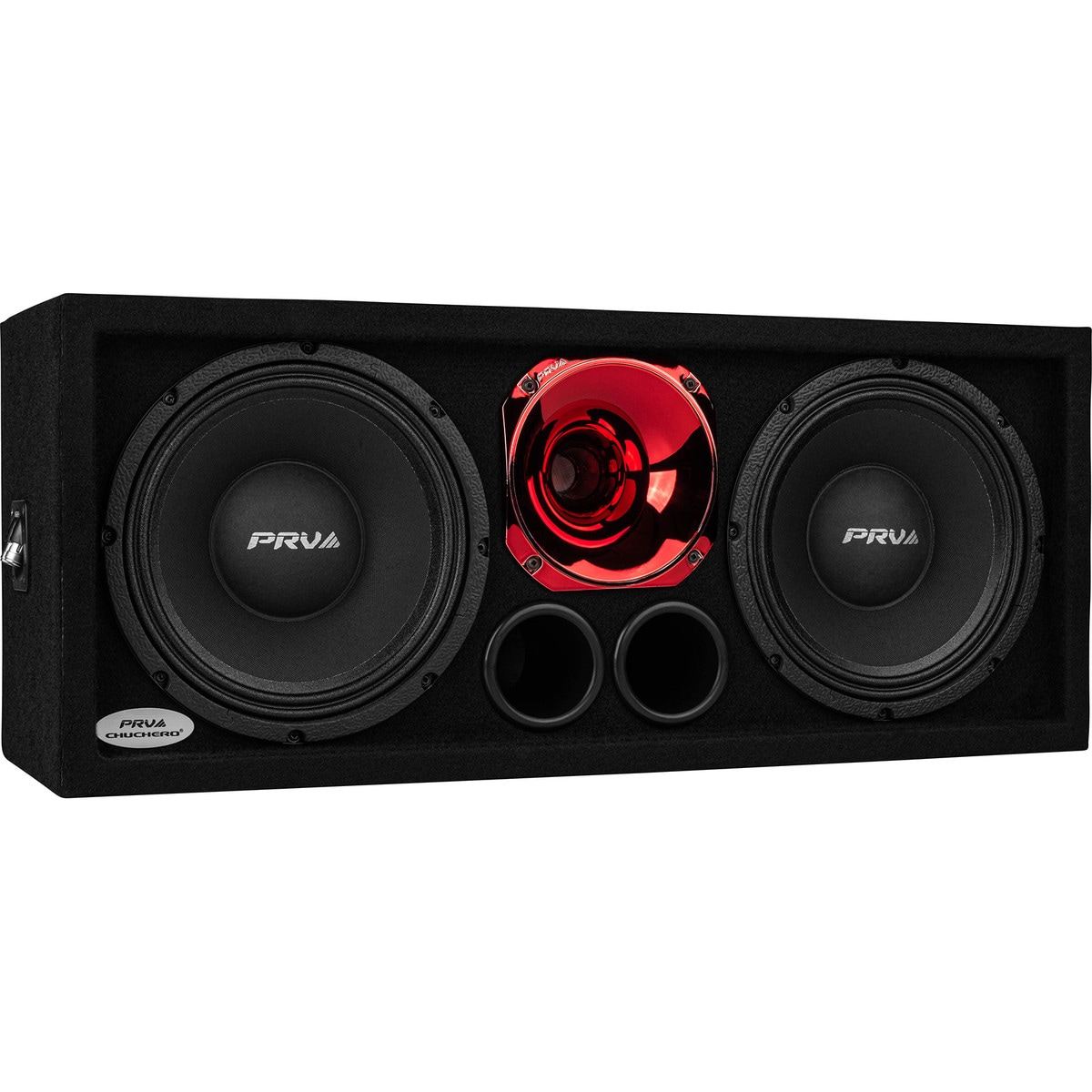 PRV Audio 210290 Red Dual 10" Loaded FullRange Chuchero Enclosure